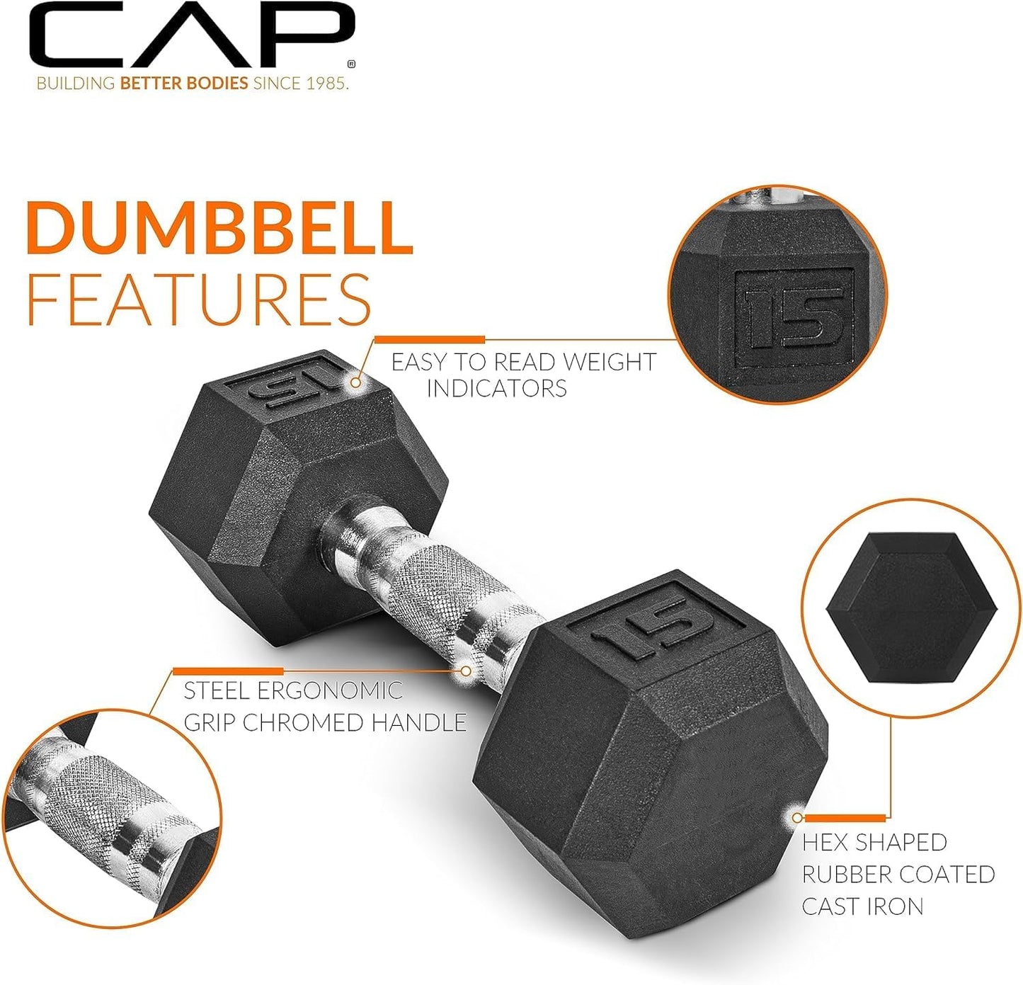 Premium Rubber Coated Dumbbell Weight Set with Space-Saving Vertical Rack | Choose from 100 lb, 150 lb, or 210 lb Options for Ultimate Strength Training