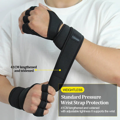 Elevate Your Workout with Fit Active Sports New Ventilated Weight Lifting Gloves - Built-In Wrist Wraps for Ultimate Support and Comfort for Men and Women