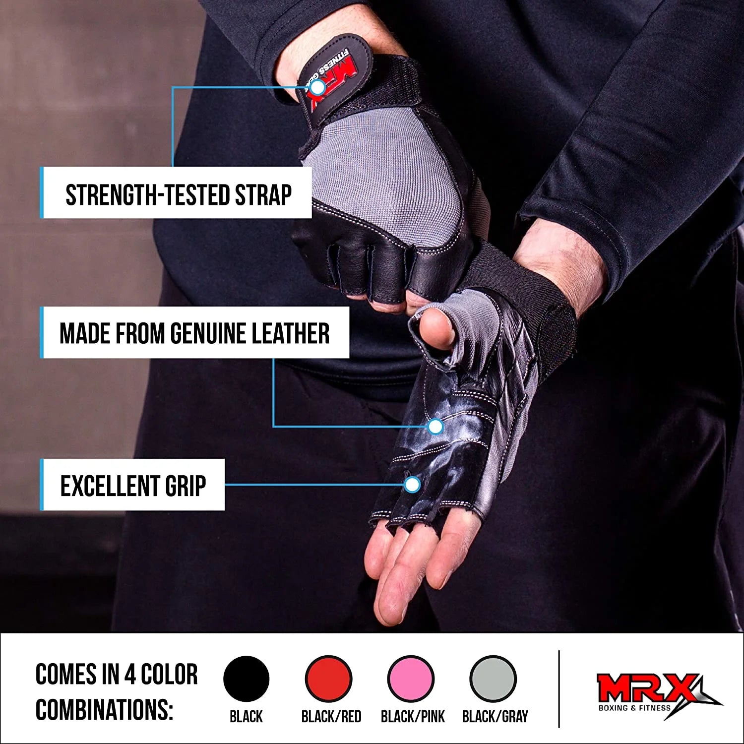 Professional Weight Lifting Gloves for Gym Training and Bodybuilding 