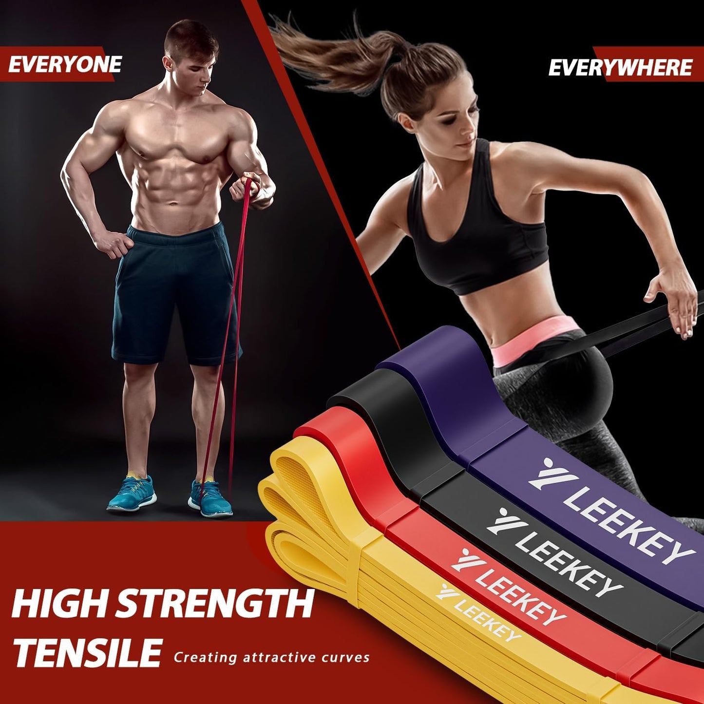 Premium Resistance Bands for Comprehensive Strength Training, Rehabilitation, and Home Fitness Solutions