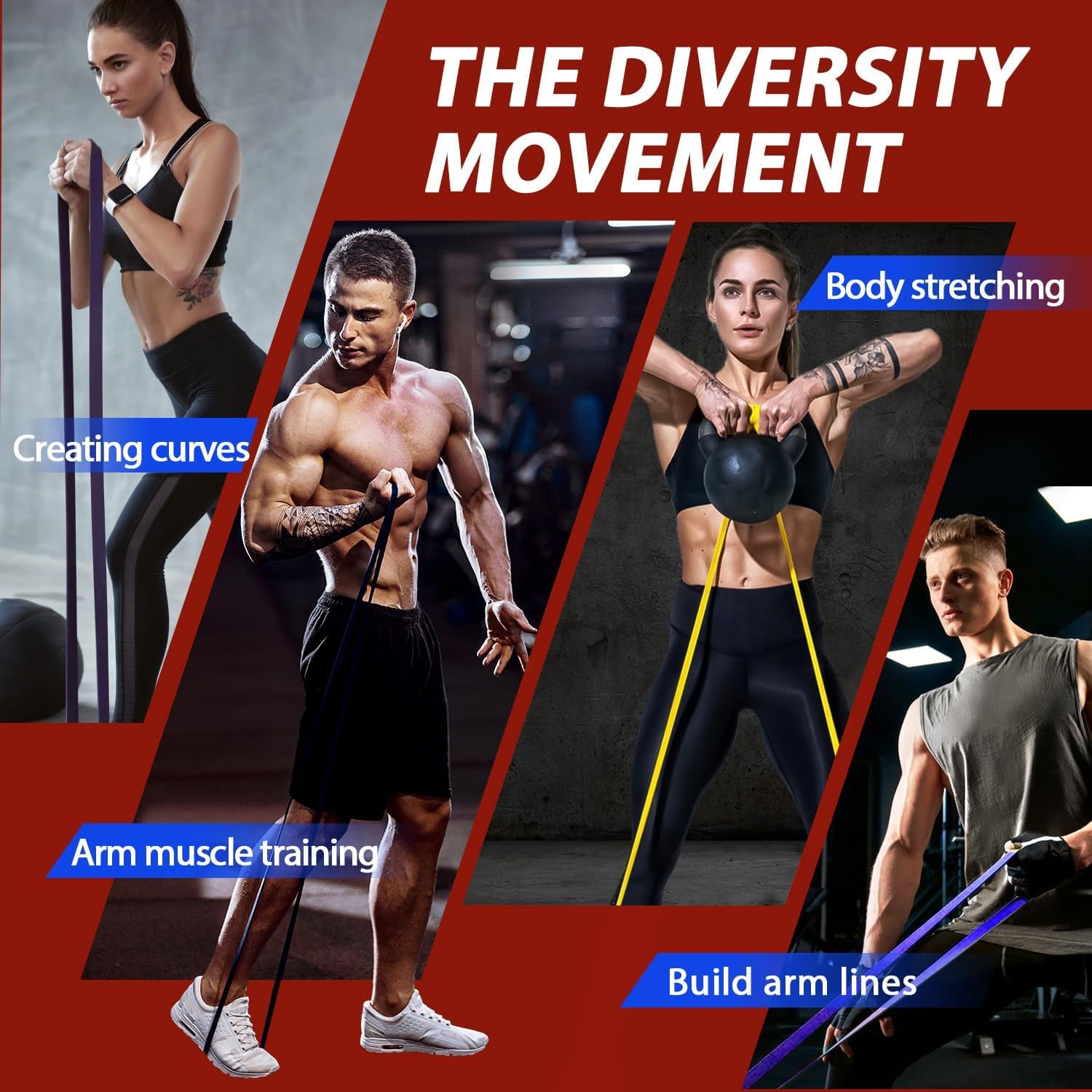 Premium Resistance Bands for Comprehensive Strength Training, Rehabilitation, and Home Fitness Solutions
