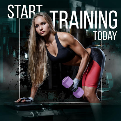 Versatile Neoprene Dumbbell Set - Non-Slip, Anti-Roll Weights for Total Body Workouts - Perfect for Home Gyms and Fitness Enthusiasts