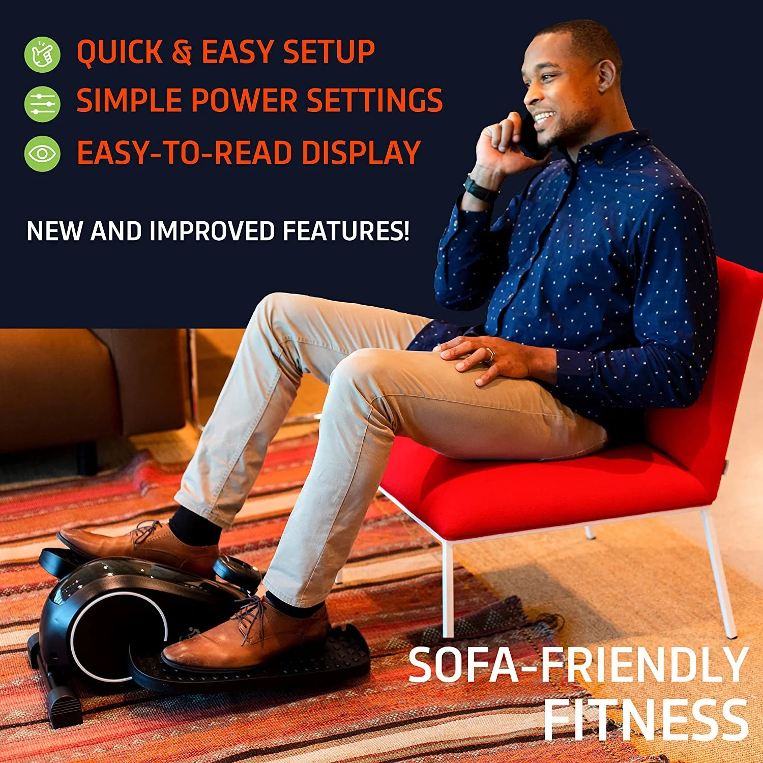 Ellipse Leg Exerciser: Enhance Your Workspace with the Premier Under Desk Elliptical for Fitness and Productivity