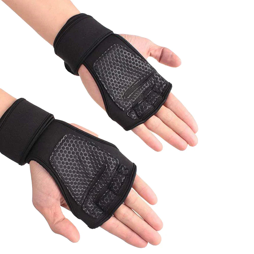 Elevate Your Workout with Fit Active Sports New Ventilated Weight Lifting Gloves - Built-In Wrist Wraps for Ultimate Support and Comfort for Men and Women