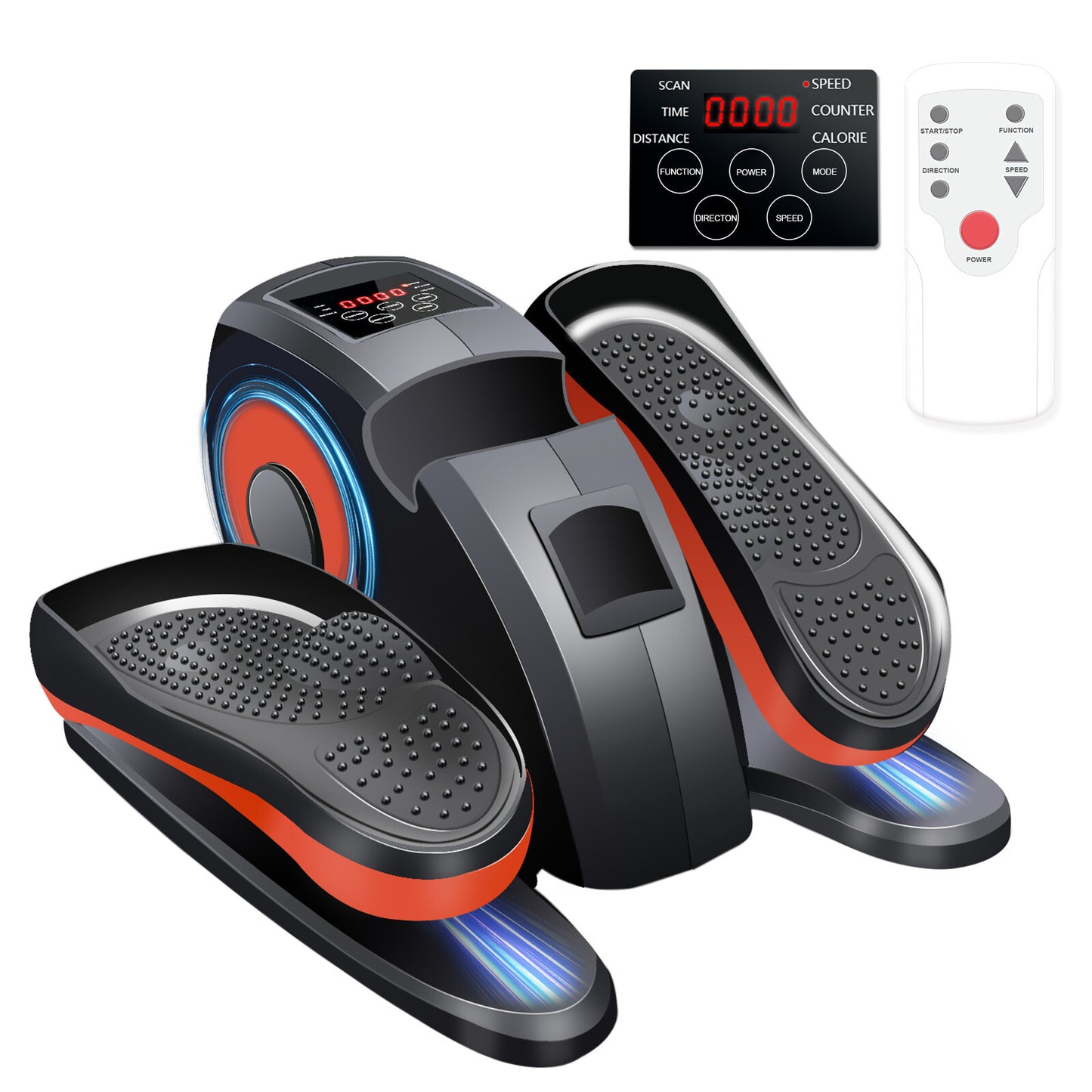 Ellipse Electric Elliptical Machine under Desk Leg Exerciser Fully Assembled LCD